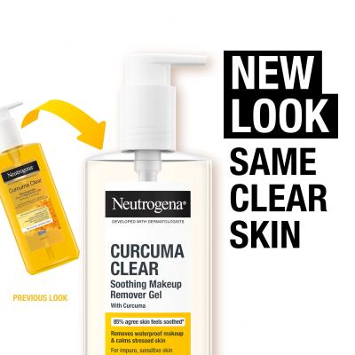 Neutrogena Curcuma Clear Soothing Makeup Remover Gel Odstranjevalec ličil za obraz 200 ml