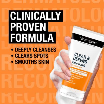 Neutrogena Clear &amp; Defend Face Scrub Piling 150 ml