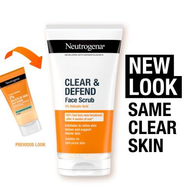 Neutrogena Clear &amp; Defend Face Scrub Piling 150 ml