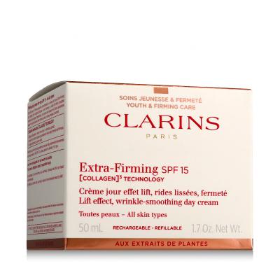 Clarins Extra-Firming Day Cream All Skin Types, SPF15 Dnevna krema za obraz za ženske 50 ml