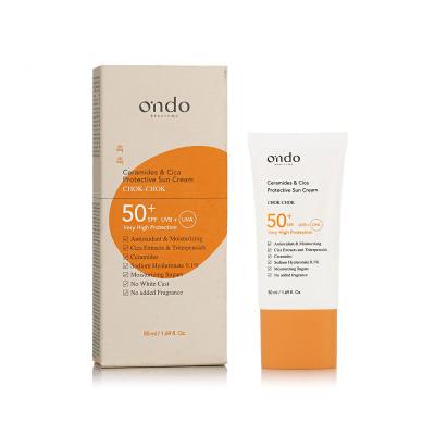 Ondo Beauty 36.5 CHOK-CHOK Ceramides &amp; Cica Protective Sun Cream SPF50+ Zaščita pred soncem za obraz 50 ml