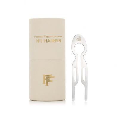 Fiona Franchimon Nº1 Hairpin Steel Sponka za lase za ženske 1 kos Odtenek White Gold Finish