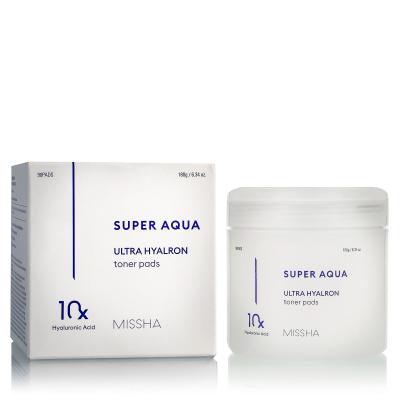 Missha Super Aqua Ultra Hyalron Toner Pads Čistilni robčki 90 kos