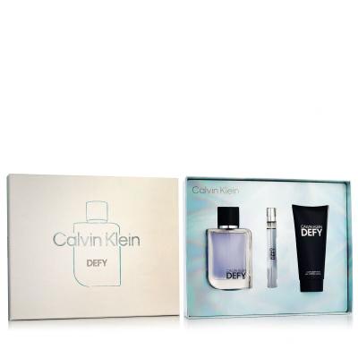Calvin Klein Defy Darilni set toaletna voda 100 ml + gel za prhanje 100 ml + toaletna voda 10 ml