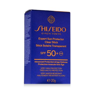 Shiseido Expert Sun Protector Clear Stick SPF50+ Zaščita pred soncem za obraz 20 g