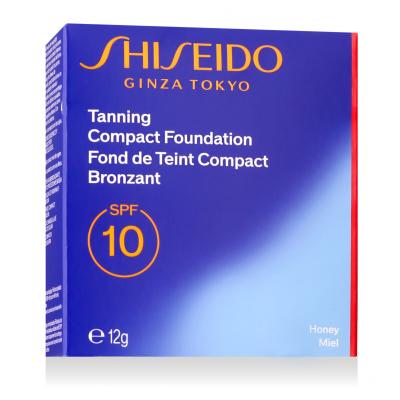 Shiseido Sun Protection Tanning Compact Foundation SPF10 Puder za ženske 12 g Odtenek Honey