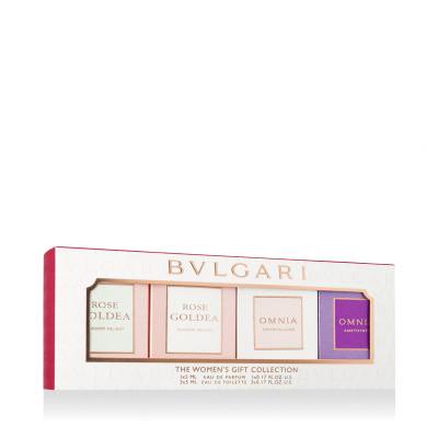 Bvlgari Women’s Gift Collection Darilni set EDT Rose Goldea Blossom Delight 5 ml + EDT Omnia Crystalline 5 ml + EDT Omnia Amethyste 5 ml + EDP Rose Goldea Blossom Delight 5 ml