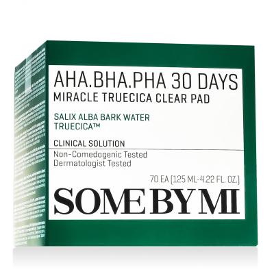 Some By Mi AHA.BHA.PHA 30 Days Miracle Truecica Clear Pad Čistilni robčki 70 kos