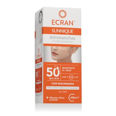 Ecran Sunnique Anti-Dark Spots Protective Fluid SPF50+ Zaščita pred soncem za obraz 50 ml