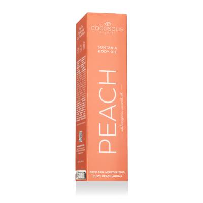 COCOSOLIS Suntan &amp; Body Oil Peach Zaščita pred soncem za telo za ženske 100 ml