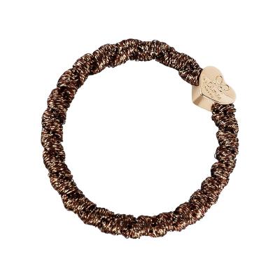 By Eloise London Gold Heart Elastika za lase za ženske 1 kos Odtenek Bronze