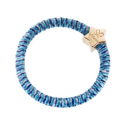 By Eloise London Velvet Gold Star Elastika za lase 1 kos Odtenek Indigo