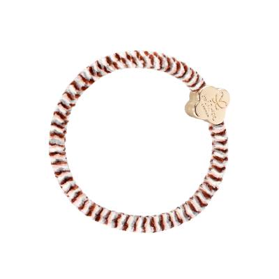 By Eloise London Velvet Gold Quatrefoil Elastika za lase 1 kos Odtenek Soft Neutrals