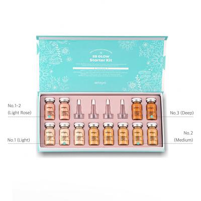 Stayve BB Glow Starter Kit Darilni set 3 x No.1 Light 8 ml + 2 x No. 1-2 Light Rose 8 ml + 5 x No. 2 Medium 8 ml + 2 x No.3 Deep 8 ml
