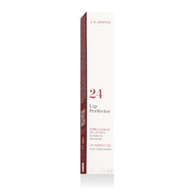 Clarins Lip Perfector Glos za ustnice za ženske 12 ml Odtenek 24 fuchsia glow