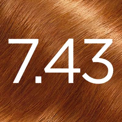 L&#039;Oréal Paris Excellence Creme Triple Protection Barva za lase za ženske 48 ml Odtenek 7,43 Dark Copper Gold Blonde