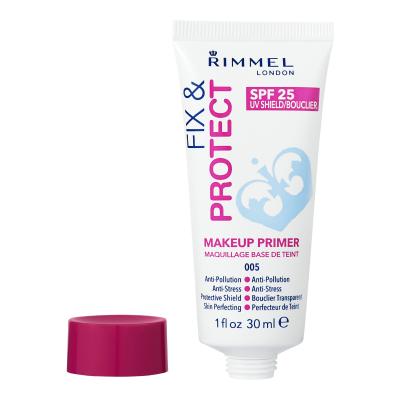 Rimmel London Fix &amp; Protect Makeup Primer SPF25 Podlaga za ličila za ženske 30 ml Odtenek 005