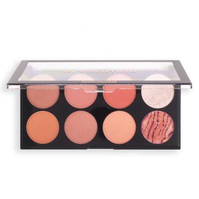 Makeup Revolution London Blush Palette Rdečilo za obraz za ženske 12,8 g Odtenek Hot Spice