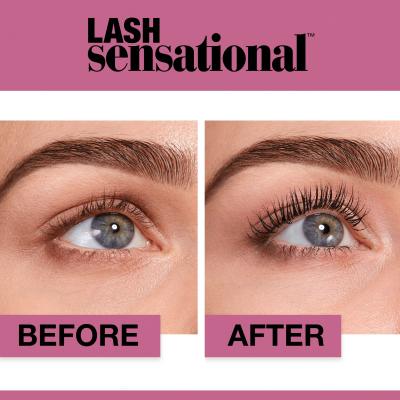 Maybelline Lash Sensational Maskara za ženske 9,5 ml Odtenek Intense Black