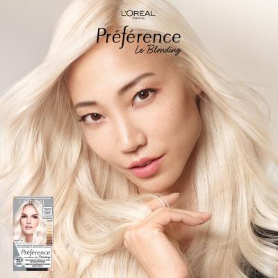 L&#039;Oréal Paris Préférence Le Blonding Barva za lase za ženske 60 ml Odtenek Ultra Platinum