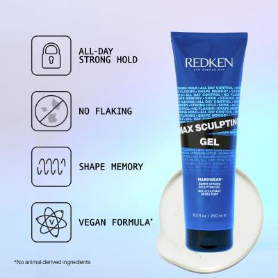 Redken Hardwear Max Sculpting Gel Gel za lase za ženske 250 ml