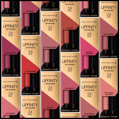 Max Factor Lipfinity 24HRS Lip Colour Šminka za ženske 4,2 g Odtenek 140 Charming