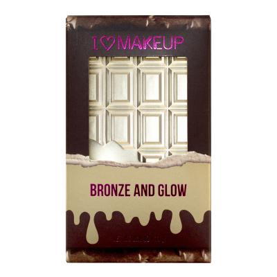 Makeup Revolution London I Heart Makeup Chocolate Duo Palette Bronzer za ženske 11 g Odtenek Bronze And Glow