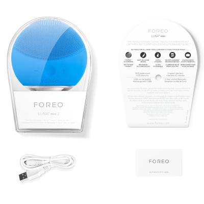 Foreo LUNA™ Mini 2 T-Sonic Facial Cleansing Device Čistilna krtačka za ženske 1 kos Odtenek Aquamarine