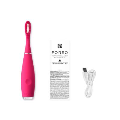 Foreo ISSA™ Mini 2 Silicone Sonic Sonična zobna ščetka 1 kos Odtenek Wild Strawberry