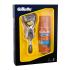 Gillette ProShield Darilni set brivnik 1 kos + gel za britje Fusion Hydrating 75 ml