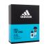 Adidas Ice Dive Darilni set toalena voda 50 ml + gel za prhanje 250 ml poškodovana škatla