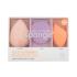 Real Techniques Glow Radiance Complexion Kit Darilni set čistilna gobica Miracle Cleanse Sponge 1 kos + gobica Miracle Skincare Sponge 1 kos + gobica za puder Miracle Complexion Sponge 1 kos