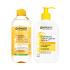 Set Čistilna krema Garnier Skin Naturals Vitamin C Brightening Cream Cleanser + Micelarna vodica Garnier Skin Naturals Vitamin C Micellar Cleansing Water