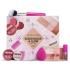 Makeup Revolution London Cloud Blush & Glow Gift Set Darilni set senčilo za oči Mousse Shadow 4 g Rose Gold + rdečilo Mousse Blush 6 g Blossom Rose Pink + olje za ustnice Glaze Lip Oil 1,4 ml Pink + paletka za konturiranje Cheek Lift Palette 12 g + kozmetični aplikator za ličenje + kozmetični čopič