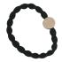 By Eloise London Letter Charms Gold Elastika za lase 1 kos Odtenek B Black