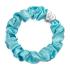 By Eloise London Silk Scrunchie Silver Heart Elastika za lase za ženske 1 kos Odtenek Turquoise