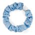 By Eloise London Silk Scrunchie Silver Heart Elastika za lase za ženske 1 kos Odtenek Sky Blue