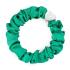 By Eloise London Silk Scrunchie Silver Heart Elastika za lase za ženske 1 kos Odtenek Jungle Green