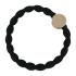 By Eloise London Letter Charms Gold Elastika za lase 1 kos Odtenek D Black