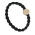 By Eloise London Letter Charms Gold Elastika za lase 1 kos Odtenek R Black