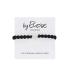 By Eloise London Silver Bling Diamanté Bolt Elastika za lase za ženske 1 kos Odtenek Black