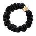 By Eloise London Silk Scrunchie Gold Star Elastika za lase za ženske 1 kos Odtenek Black