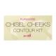 Barry M Flawless Chisel Cheeks Contour Kit Puder v prahu za ženske 2,5 g Odtenek Light - Medium