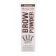 Makeup Revolution London Brow Powder Stamp & Stencil Puder za obrvi za ženske 0,65 g Odtenek Dark Brown