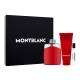 Montblanc Legend Red Darilni set parfumska voda 100 ml + parfumska voda 7,5 ml + gel za prhanje 100 ml