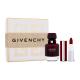 Givenchy L'Interdit Rouge Darilni set parfumska voda 50 ml + šminka Le Rouge Deep Velvet 3,4 g 37 Rouge Grainé