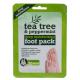 Xpel Tea Tree Tea Tree & Peppermint Deep Moisturising Foot Pack Maska za stopala za ženske 1 kos