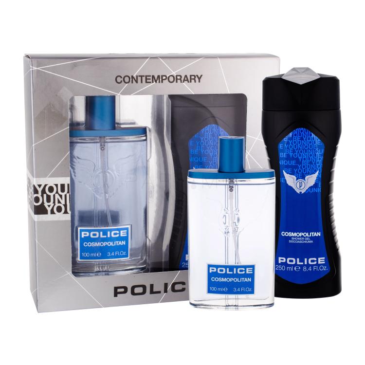 Police Cosmopolitan Darilni set toaletna voda 100 ml + gel za prhanje 250 ml