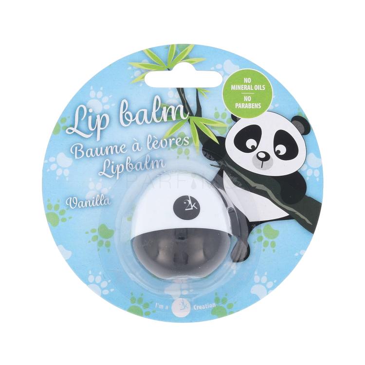 2K Animal Lip Balm Panda Balzam za ustnice za ženske 11 g Odtenek Vanilla