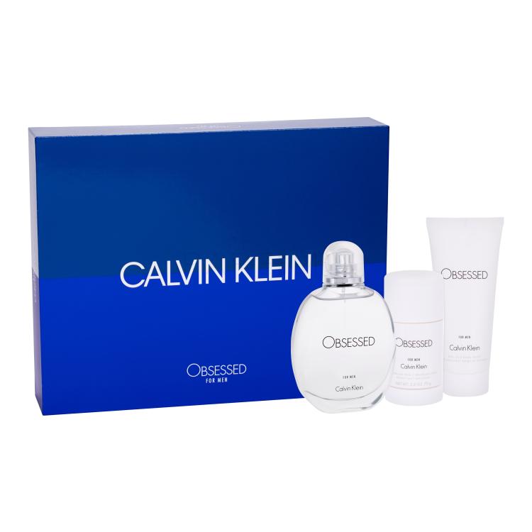 Calvin Klein Obsessed For Men Darilni set toaletna voda 125 ml + gel za prhanje 100 ml + deodorant v sticku 75 ml